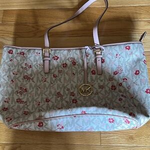 Michael Kors pink floral purse